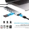 8 in 1 USB-C Hub Adapter with 4K HDMI, 100W PD, Ethernet & Card Reader