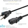 Desktop Power Cable 3 Pin Universal Power Cord