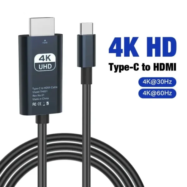 USB C to HDMI Cable 4K 60Hz High-Speed Adapter Cable