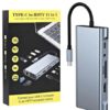 11-in-1 USB-C Hub Multiport Adapter with 4K HDMI, VGA, RJ45 & 87W PD Charging