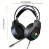 1 HP DHE-8008U USB RGB 7.1 Virtual Surround Gaming Headset