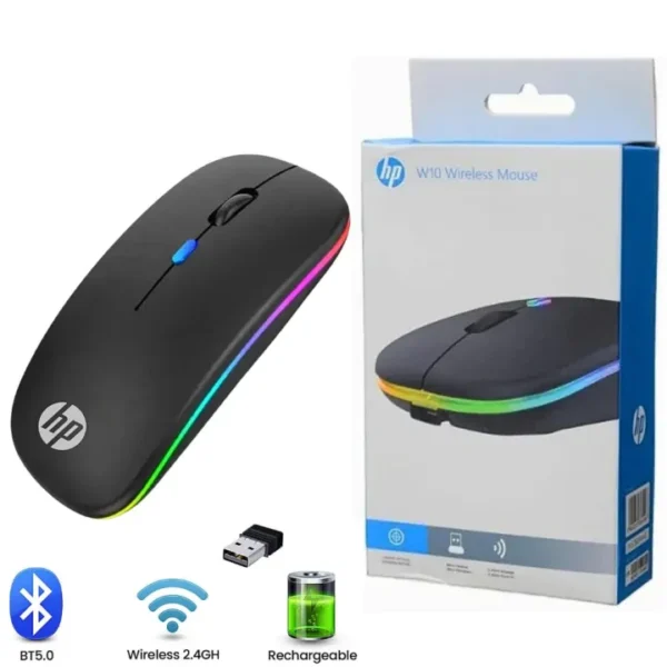Sf70c96a23ced436a803d7e755165629bQ.jpg_720x720q80.jpg_ HP W10 Dual Mode Wireless RGB Bluetooth Rechargeable Mouse