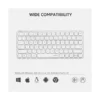 Rapoo E9050L White Dual Mode Ultra-Slim Wireless Keyboard